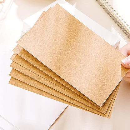 Bercoor 200 Pack Blank 3 x 5 Inch Index Cards, Heavy Study Cards, Note Cards - Image 6