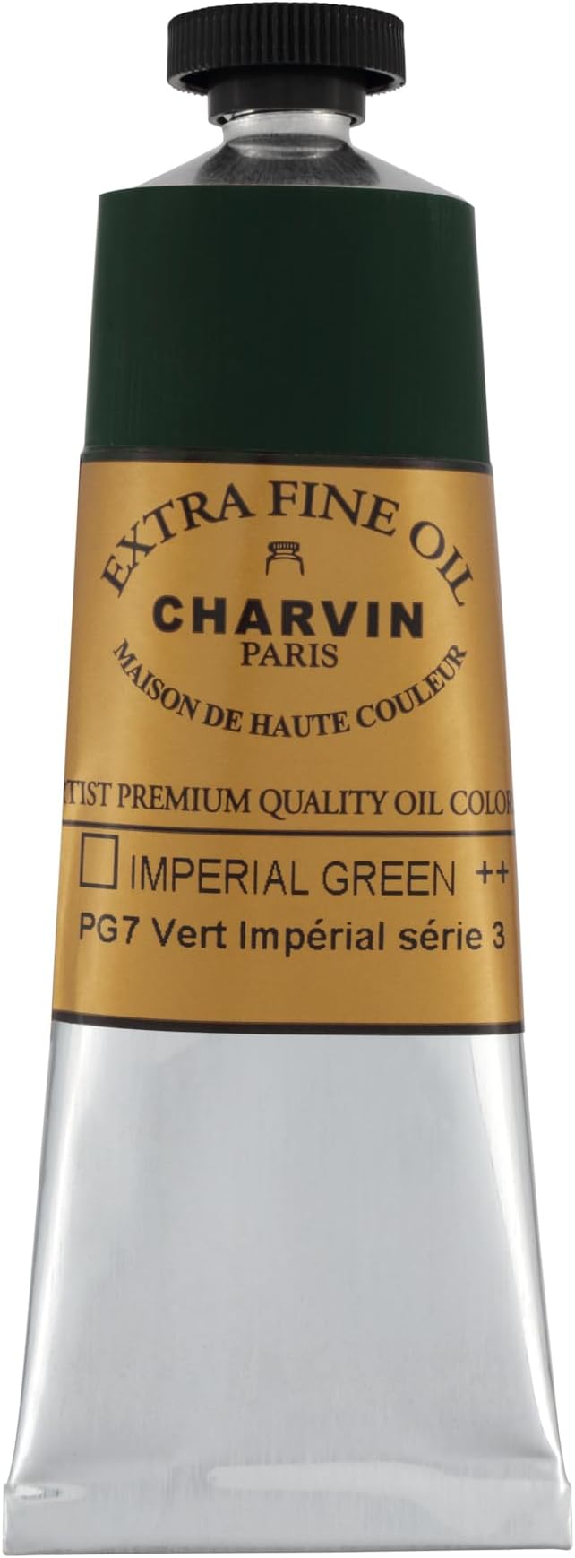 Charvin Extra Fine Oil Paint, Imperial Green 60 mL - Image 2