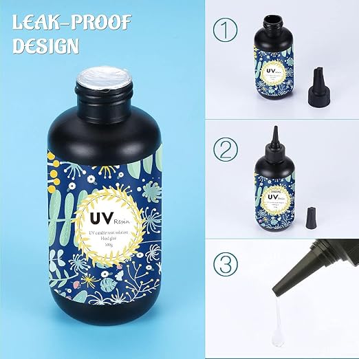Crystal Clear Hard UV Resin Upgraded Formula Ultraviolet Fast Curing - Image 4