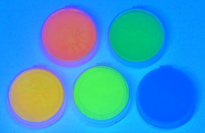 Fluorescent 5 Color Pack Glow in The Dark Pigment Powder - 12g Each - Image 3