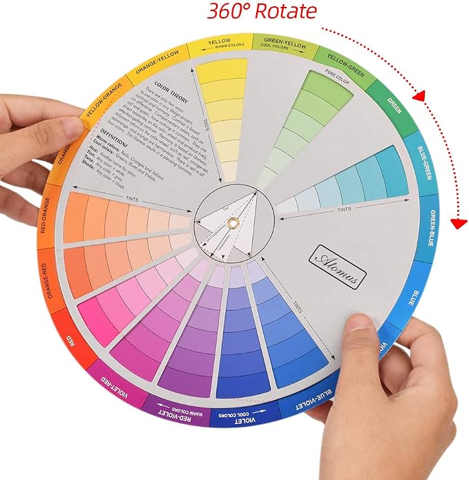 Creative Color Wheel, Paint Mixing Learning Guide Art Class Teaching Tool - Image 7