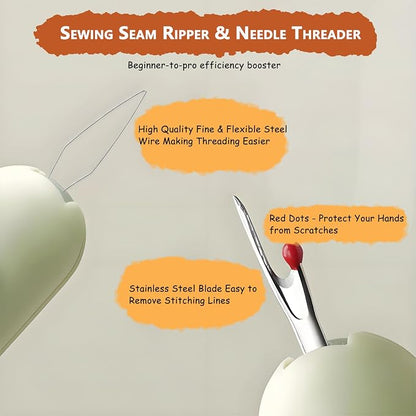 Automatic Needle Threader 3-in-1 Hand Sewing Kit - Image 6
