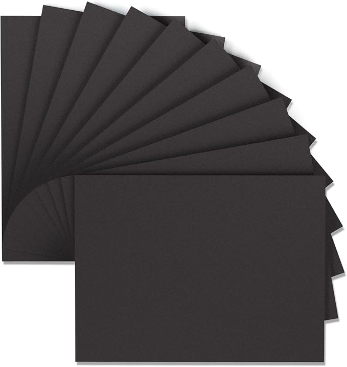 MEARCOOH Black Foam Sheets Crafts 9x12 Inch 2mm Eva Craft Foam Paper by MEARCOOH