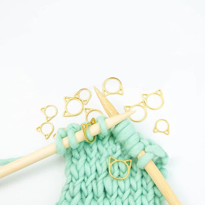 Hilsayum 30PCS Cat Stitch Marker Knitting Stitch Markers Metal Crochet Markers - Image 5