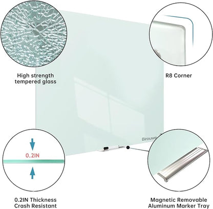 Magnetic Glass Whiteboard - Image 2