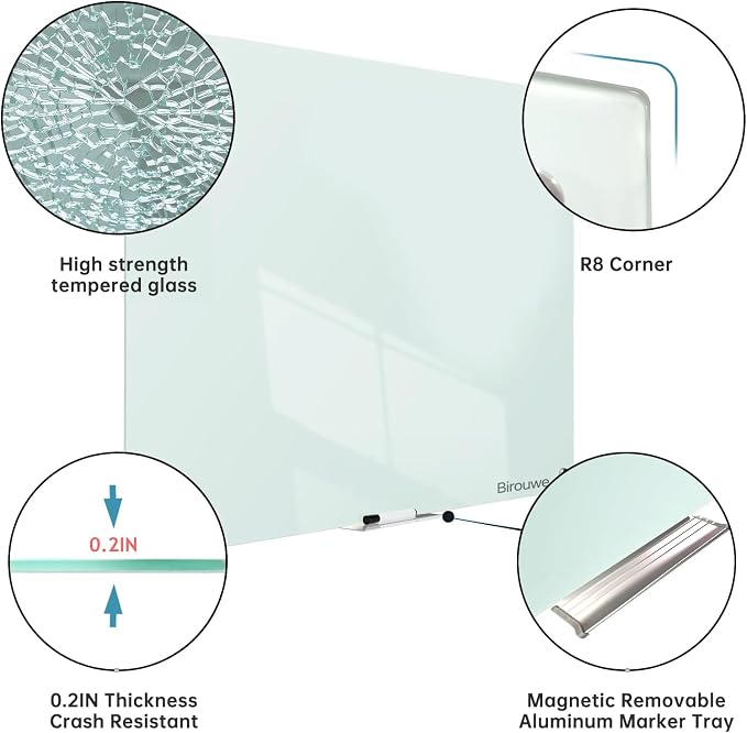 Magnetic Glass Whiteboard - Image 4