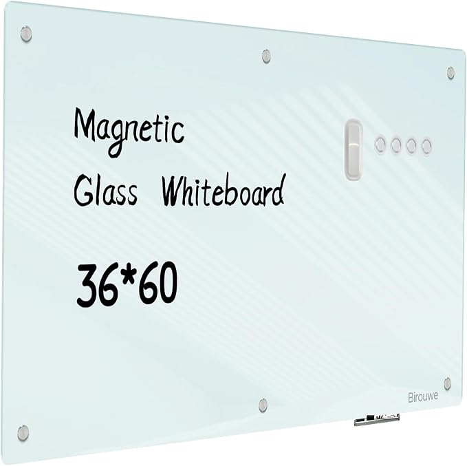 Glass Whiteboard 36 * 60Inches by Unknown