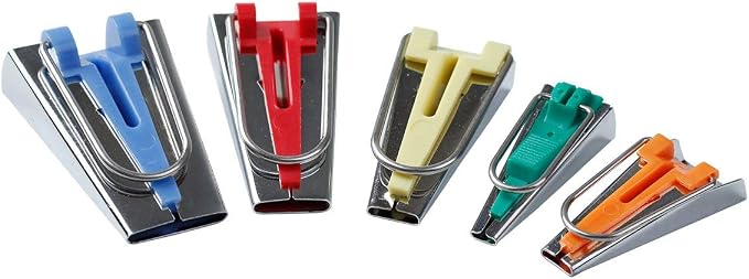 YICBOR Bias Tape Maker Set 6MM/9MM/12MM/18MM/25MM 5 Sizes DIY Quilting Tools Kit by YICBOR