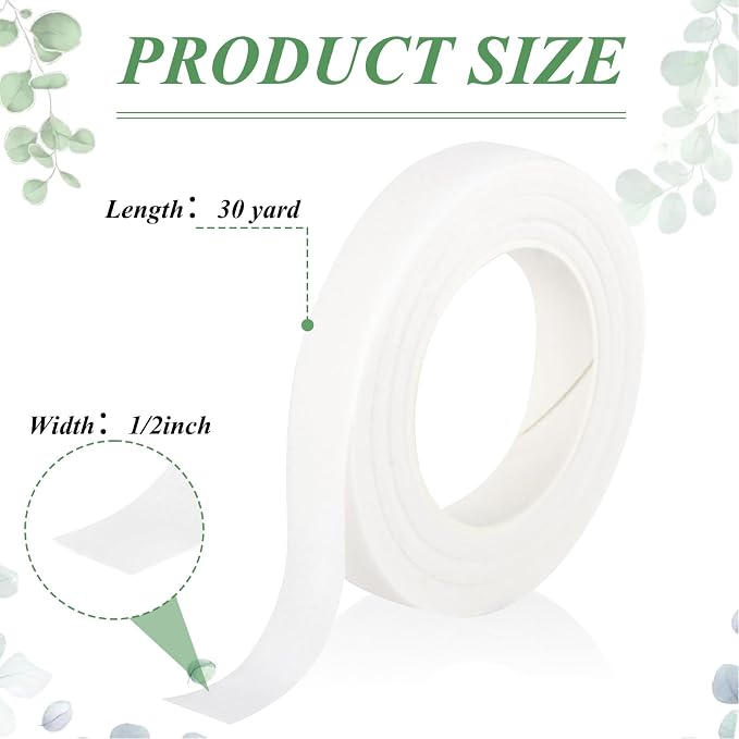 Phinus 9 Rolls Floral Tape, 1/2 Inch x 30 Yard Flower Tape, Bouquet Stem - Image 2
