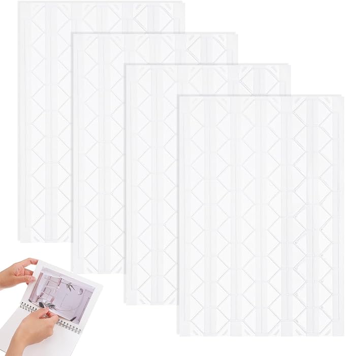 408PCS Photo Corners Self-Adhesive Acid Free Photo Corners Scrapbook Picture by Unknown