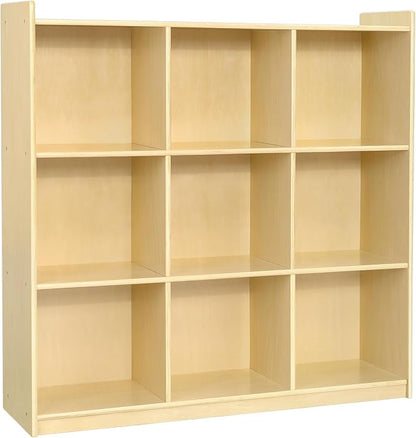 OOOK 9-Cube Storage Organizer, Wooden Storage Cabinet Display Shelf, Kids by OOOK
