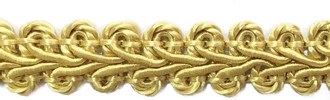 BEL AVENIR Braid Trim 1/2 inch 13.6 Yards French Gimp Basic Sewing Polyester by BELAVENIR