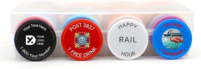 500 Personalized Plastic Chips, Custom Poker Chip, Print Your Logo Image or Text - Image 4