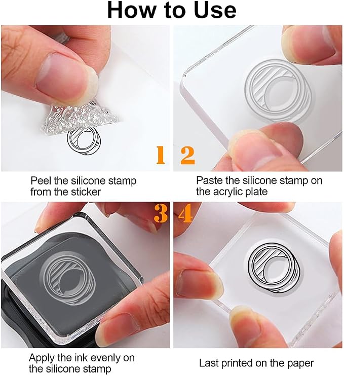 Painting Tools Clear Stamp for Scrapbooking Paint Brush Silicone Clear Stamp - Image 3