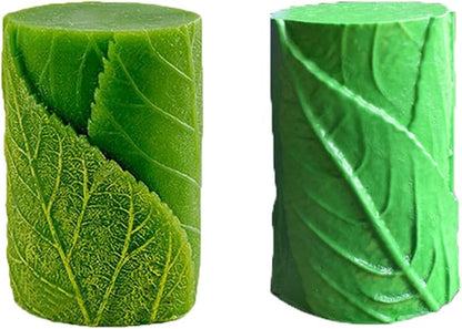 Tree Leaf Candle Mold Silicone Clay Soap Mould - Image 3