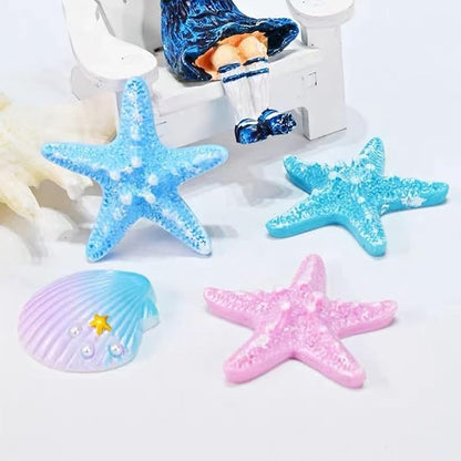 3PCS Marine Starfish Shell Hippocampus Resin Molds, DIY Handmade Baking Tools - Image 3