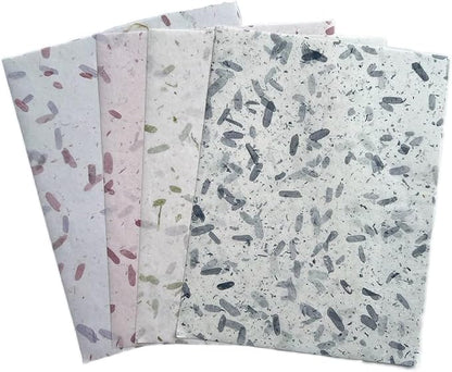 50 Sheets A4 Thin Natural Leaves Rice Straw Mulberry Paper Sheets Art Tissue - Image 7