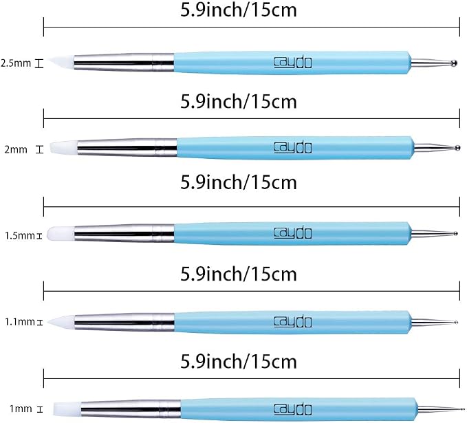 Caydo 9 Pieces Stylus Tools, 5 Pieces 2 Way Total 10 Different DIY Silicone and - Image 3
