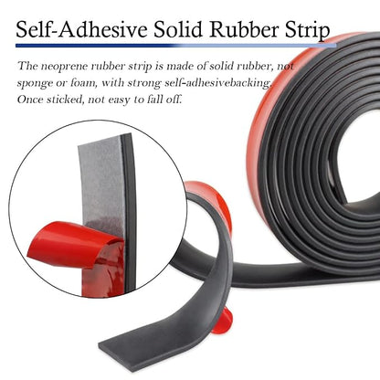 Neoprene Rubber Strips Self Adhesive Solid Rubber Sheets, Rolls & Strips - Image 2