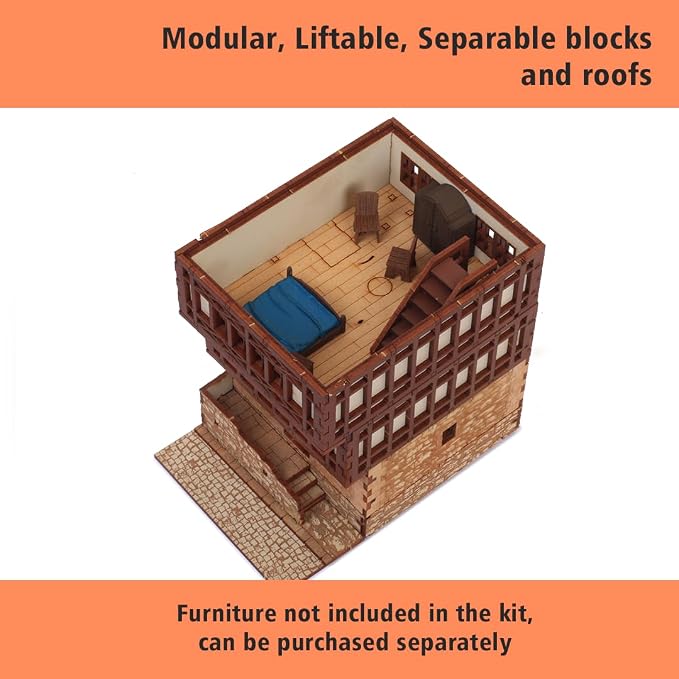 Terracota Rowhouse DIY Wooden Building Kit - Image 8