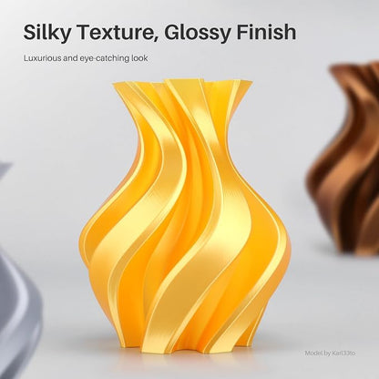 ELEGOO Silk PLA Filament Bundle 1.75mm, Dual Colors 3D Printer Filaments - Image 2