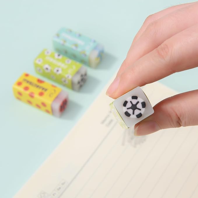 18 Pack Kawaii Ball Erasers for Kids, Colorful Jelly Erasers for School - Image 6