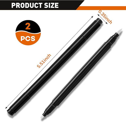 Dual Ended Embossing Pens 2 Pieces Black Embossing Pens - Image 2