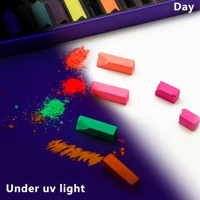 Artecho 66pcs Soft Pastels, 64 Colors Including 4 Fluorescent Colors, Extra - Image 4