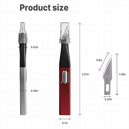 3 PCS Exacto Knife, Hidden Blade Design at The End, Comes - Image 2
