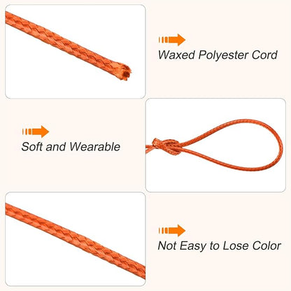 MECCANIXITY Waxed Cord 1.2mm Waxed Polyester Cord 175 Yard Wax String - Image 3