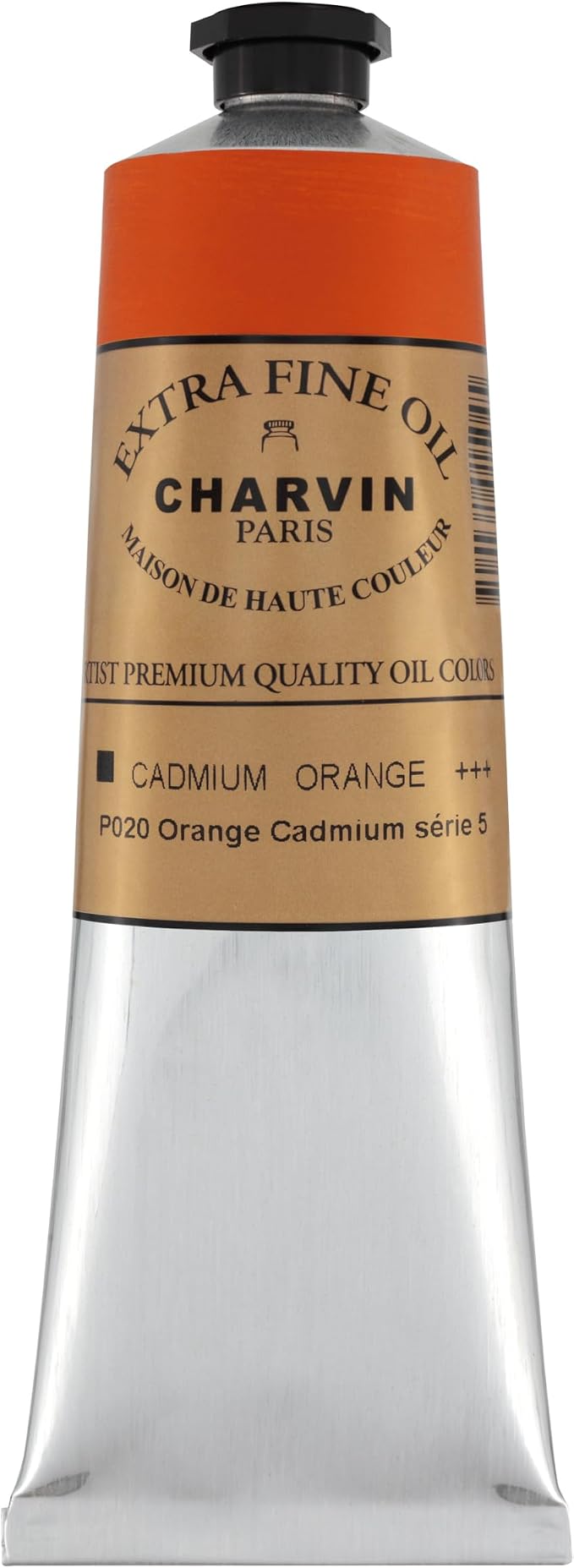 Charvin Extra Fine Oil Paint, Cadmium Orange 150 ml - Image 2