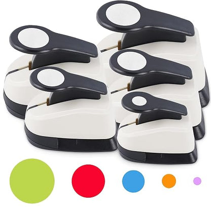 5 Circle Hole Punch, Circle Paper Punch, CirclePunches by HKKYOArtsCrafts