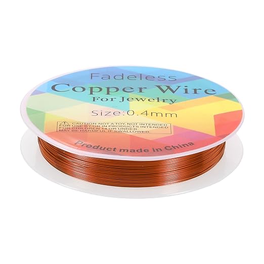 HARFINGTON 30ft Jewelry Wire, 26 Gauge Brass Craft Soft Metal Tarnish Resistant by HARFINGTON