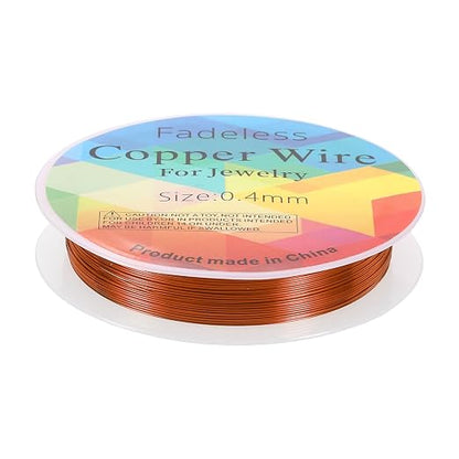 HARFINGTON 30ft Jewelry Wire, 26 Gauge Brass Craft Soft Metal Tarnish Resistant by HARFINGTON