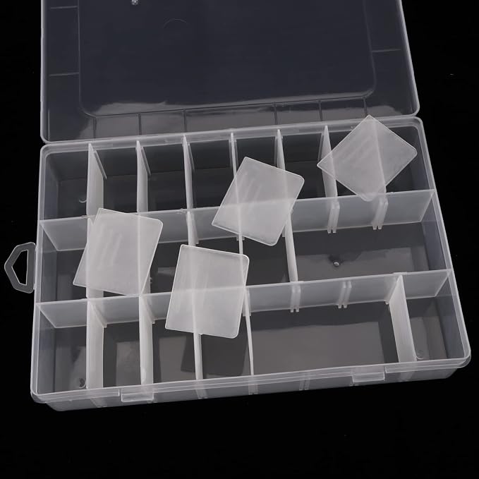 2 Pack 24 Grids Plastic Organizer Box Container Craft Storage Box - Image 3