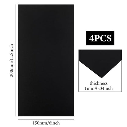 4PCS 6 x 12 x 1/25 Inch Anodized Aluminum Sheet, 1MM Thin Metal Plates - Image 2