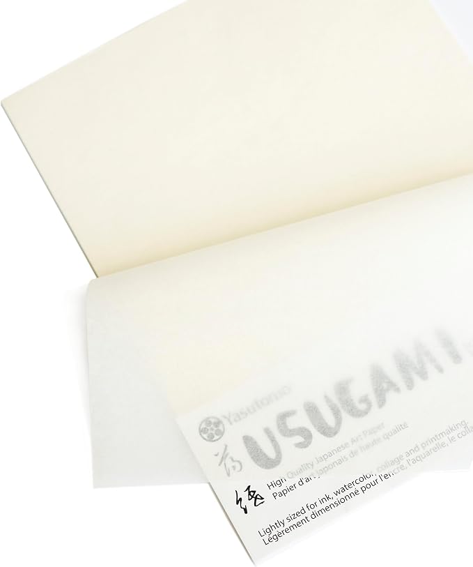 Yasutomo Usugami Paper, Size 8 1/2" x 11", 30 Sheets, Arts and Crafts Supplies - Image 2