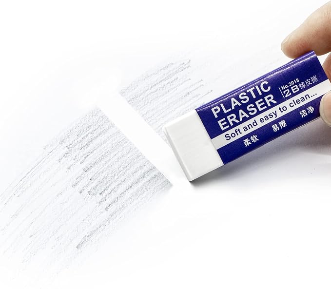 EULANT Pencil Erasers 10 Pieces, Soft Art Erasers - Image 5