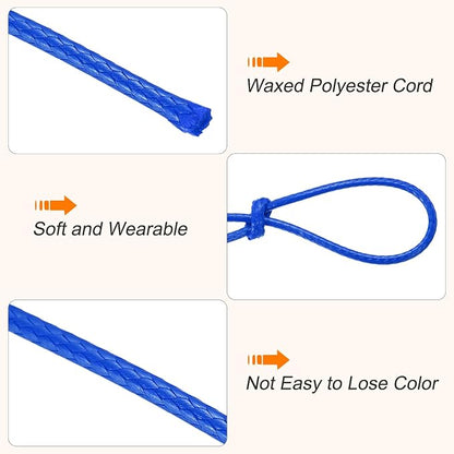 MECCANIXITY Waxed Cord 1mm Waxed Thread 87 Yard Wax String Leather Cord - Image 3