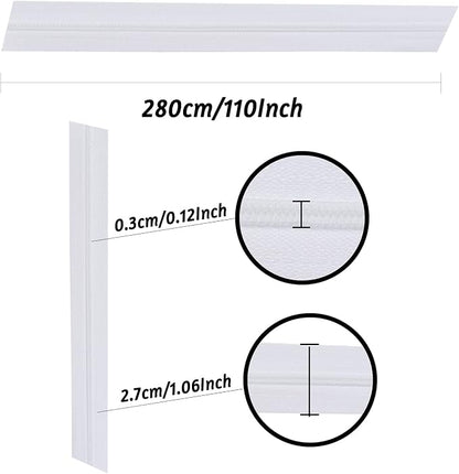 Zippers by The Yard for Sewing, DOITEM 2.8 mm Zippers 22.4 m Nylon Endless Zip - Image 3