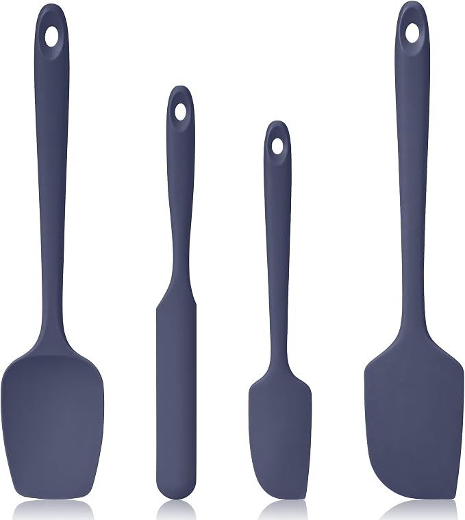 600ºF Heat Resistant Spatulas, High Heat Food Safe Semless Kitchen Silicone by Lilybeam