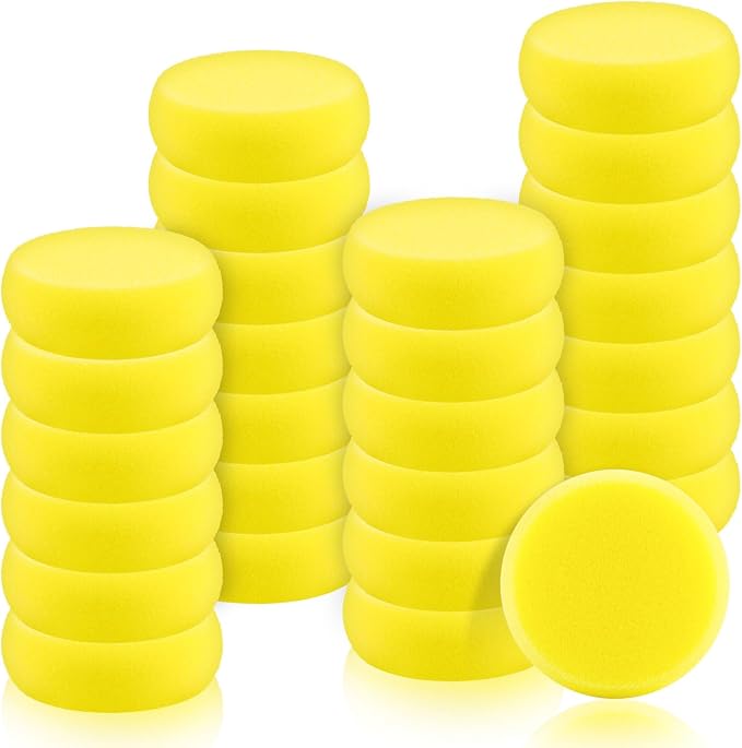 27 Pack Round Painting Sponge, 2.9 Inch Pottery Sponges, Clay Sponge - Image 8