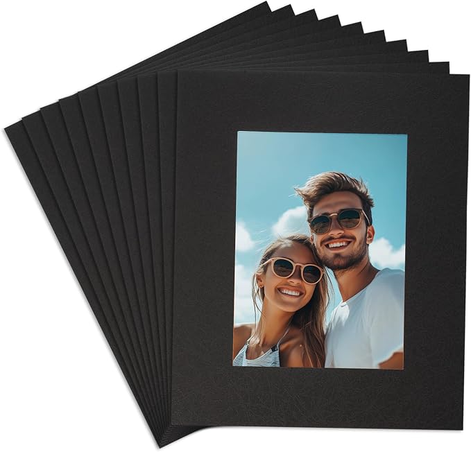 uxcell 10Pcs Picture Mats, 8 x 10 Mat Board Center by uxcell
