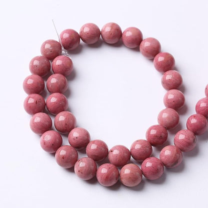 10mm 38pcs 7A Premium Gemstone Rhodochrosite Beads Natural Stone Round Loose - Image 5