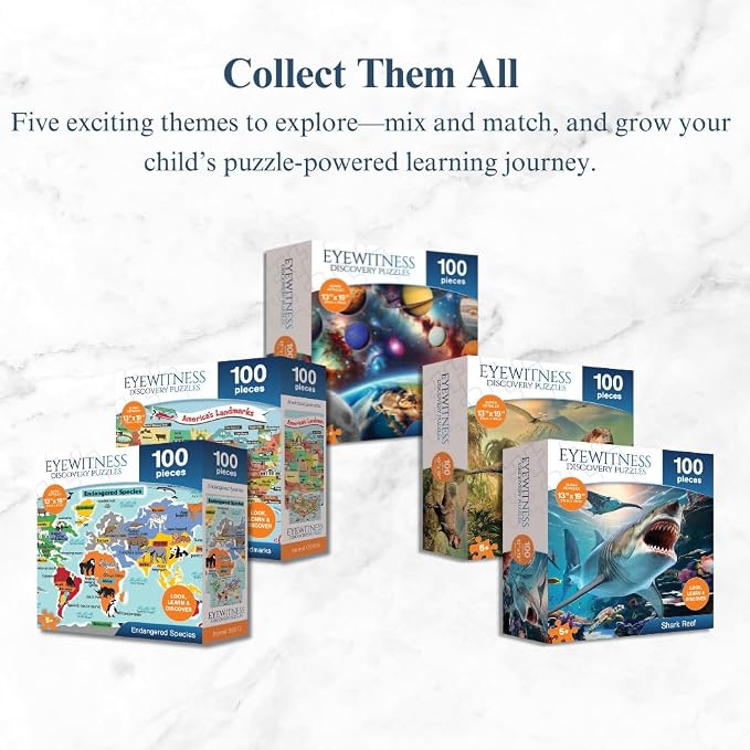 Eyewitness Discovery Puzzle Endangered Species, 100 Piece Jigsaw - Image 9