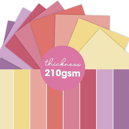 160 sheets Essential Variety Pack Cardstock Paper Pad 4 Pack 32 colors - Image 4