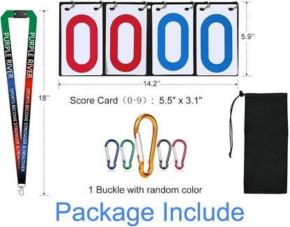 Purple River Portable Hanging Flip Scoreboard, Score Keeper - Image 7