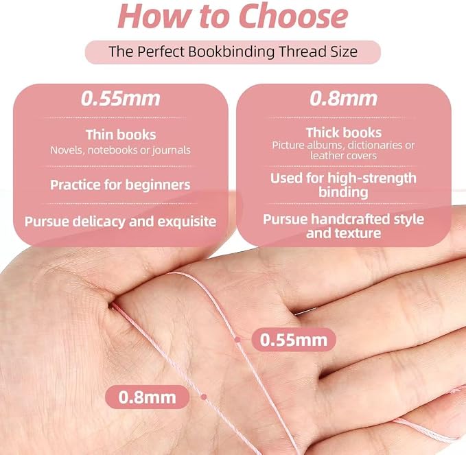 Natural Waxed Thread, 0.55mm/0.8mm, Wax Thread - Image 4