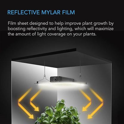 AC Infinity Mylar Film Roll 4' x 100', Reflective PET Foil Sheet, 2 mil Thick - Image 2