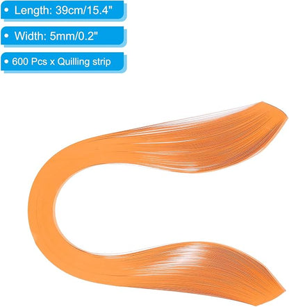 PATIKIL Quilling Strips Paper 600pcs 5mm 39cm Origami Paper Quilling Kits - Image 2